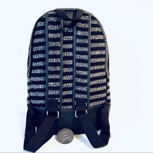 Madden Girl Striped Backpack - Picture 6 of 14